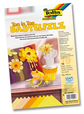 Filc dekoracyjny żółty mix FOLIA PAPER