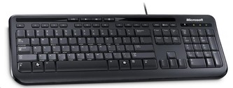 Microsoft Keyboard Wired 600, English, Black