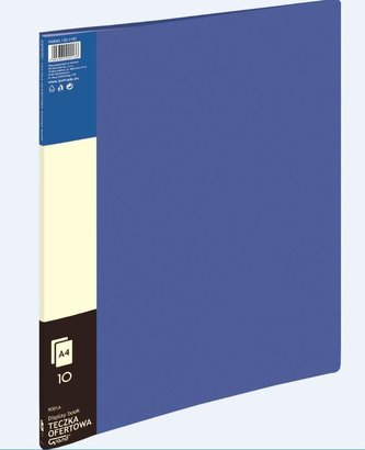 Teczka ofertowa 10 koszulek niebieska GRAND