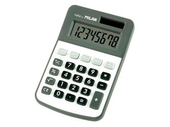 Kalkulator 8 pozycji mały szary MILAN