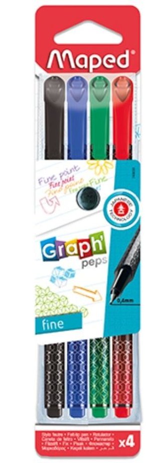 Cienkopis Graph Peps Deco 4 kolory MAPED