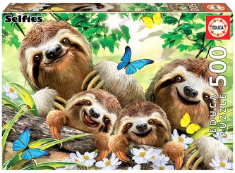 Puzzle Lenochodí selfie
