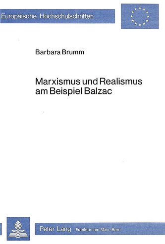 Marxismus und Realismus am Beispiel Balzac