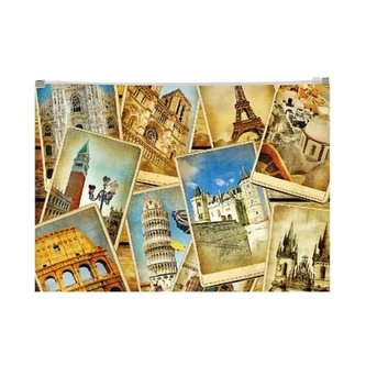 Koperta z nadrukiem zip A4 PP Cities