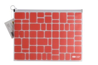 Teczka B4 PP z suwakiem Trend Coral HAPPY COLOR