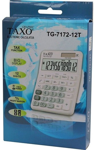 Kalkulator na biurko 12 pozycji biały