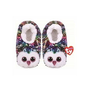 Ty Fashion Owen - Cekinowe kapcie Sowa rozmiar M