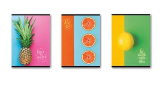 Zeszyt A5/32K kratka Owoce (10szt) STRIGO