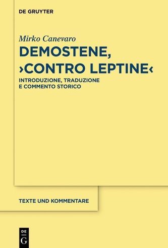Demostene, \"Contro Leptine\"