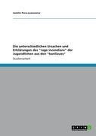 Die unterschiedlichen Ursachen und Erklärungen des \"rage incendiare\" der Jugendlichen aus den \"banlieues\"