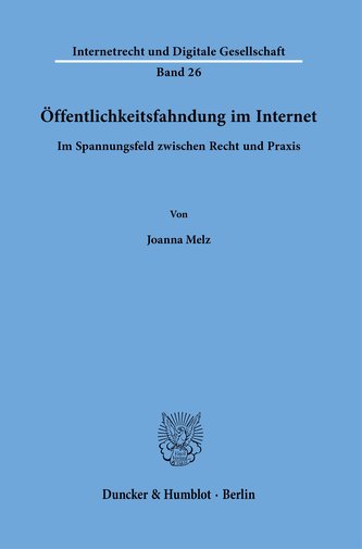 Öffentlichkeitsfahndung im Internet.