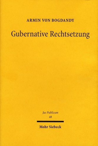 Gubernative Rechtsetzung
