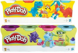 Play Doh 4-Pack Tub, różne rodzaje