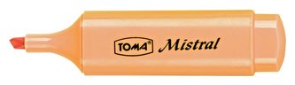 Zakreślacz Mistral Pastel pomarańczowy (10szt)TOMA