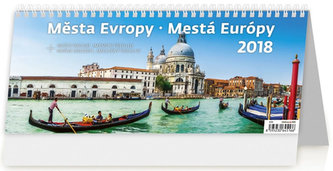 Kalendář stolní 2018 - Města Evropy