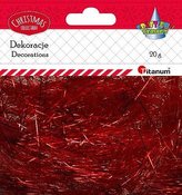 Włos anielski 20g czerwony metaliczny