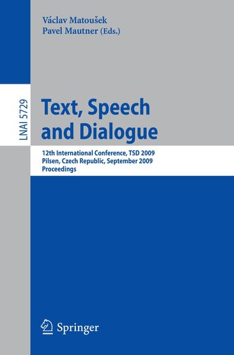 Text, Speech and Dialogue
