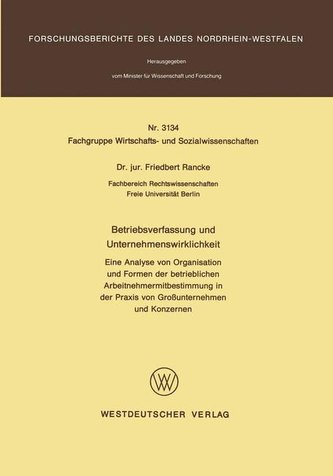 Betriebsverfassung und Unternehmenswirklichkeit