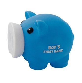 Skarbonka Świnka Boy's First Bank niebieska MAPED