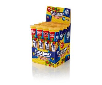 Klej biały zapachowy poziomka 45 ml (16szt) ASTRA