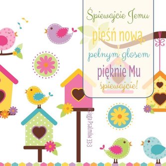 Podstawka korkowa - Śpiewajcie Jemu pieśń nową