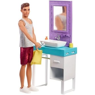Barbie. Lalka Ken Domowe zajęcia FYK53