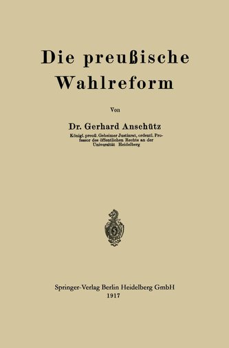 Die preußische Wahlreform