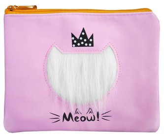 Piórnik saszetka futrzana aplikacja