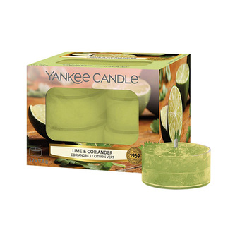 Yankee Candle Aromatické čajové svíčky Lime & Coriander 12 x 9,8 g unisex