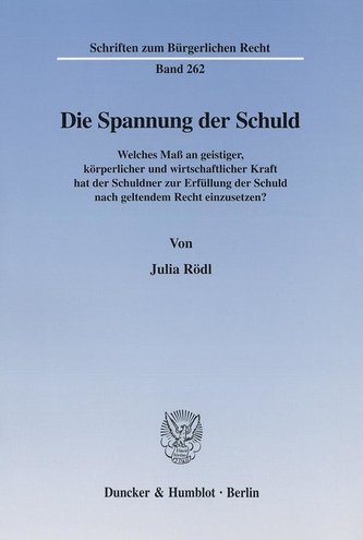 Die Spannung der Schuld