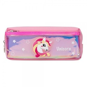 Piórnik Unicorn różowy STRIGO