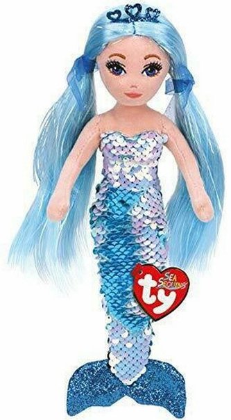TY Mermaids Indigo - niebieska syrenka 27cm