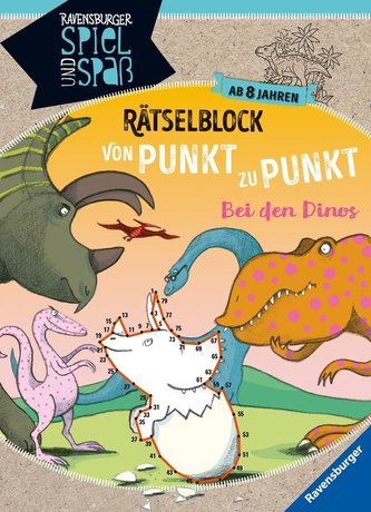 Rätselblock von Punkt zu Punkt: Bei den Dinos