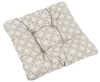 Sedák IVO prošívaný - hnědé čtverce - 40 x40 cm