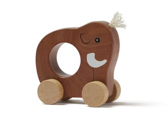 Mamut na kolečkách dřevěný Neo