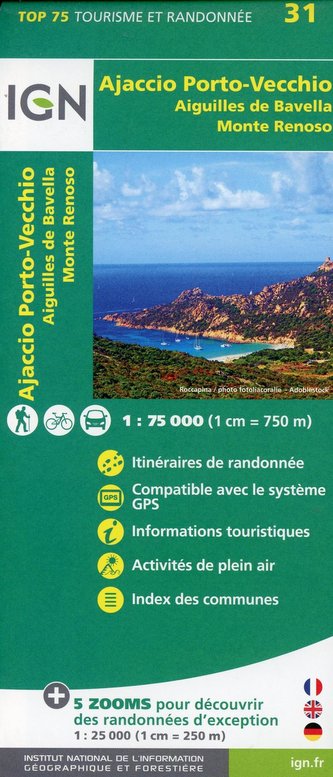 Ajaccio Porto-Vecchio 1 : 75 000