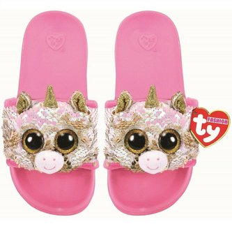 TY Fashion Fantasia - cekinowe kapcie Jednorożec S