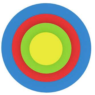 Moje první puzzle - Tvary kola/modrá