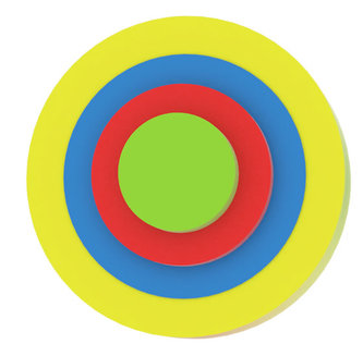 Moje první puzzle - Tvary kola/žlutá