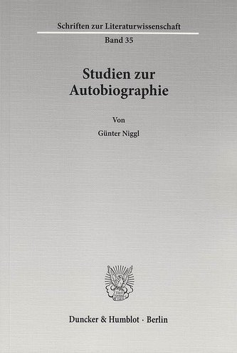 Studien zur Autobiographie