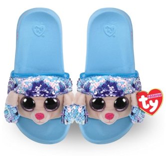 Ty Fashion cekinowe kapcie - Pudle tęczowe rozm.L