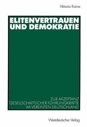Elitenvertrauen und Demokratie