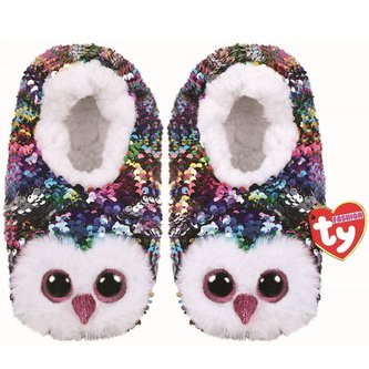 TY Fashion Owen - Cekinowe pantofle Sowy