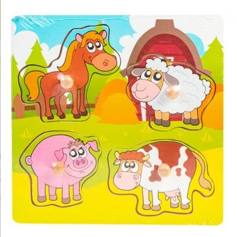 Układanaka drewniana Zwierzątka