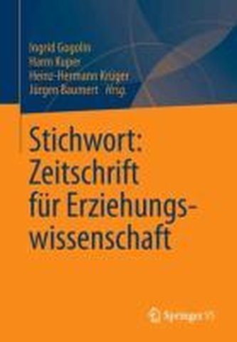 Stichwort: Zeitschrift für Erziehungswissenschaft