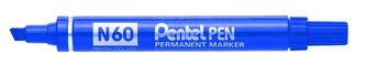Marker ścięty N60 niebieski (12szt) PENTEL