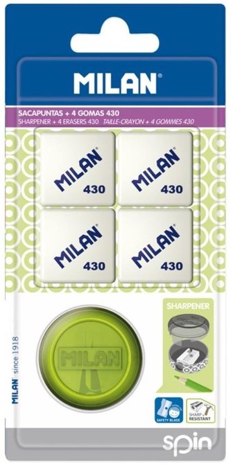 Temperówka Spin + 4 gumki 430 MILAN