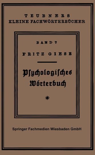 Psÿchologisches Wörterbuch