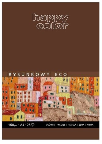 Blok rysunkowy eco A4/25K 150g HAPPY COLOR