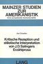 Kritische Rezeption und stilistische Interpretation von J.D. Salingers Erzählprosa